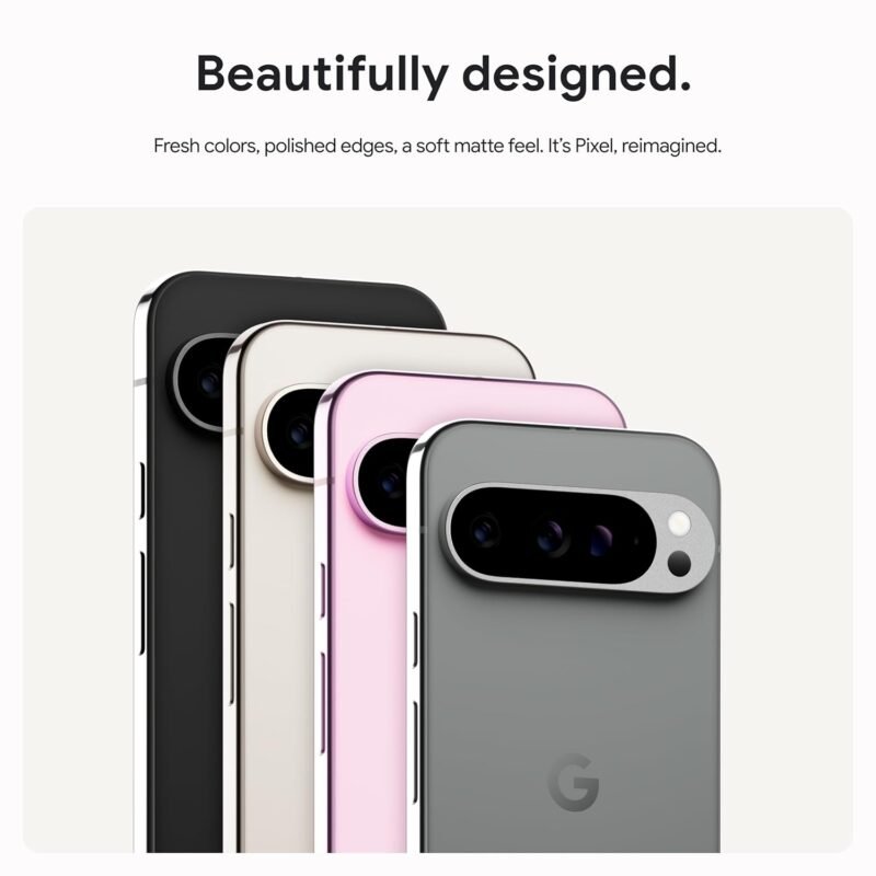 Google Pixel 9 Pro XL - Unlocked Android Smartphone with Gemini, Triple Rear Camera System, 24-Hour Battery, and 6.8" Super Actua Display - Hazel - 128 GB